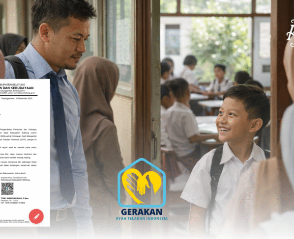 Gerakan Ayah Teladan Indonesia (GATI) - Ayah di Belitung Dihimbau Ambil Rapor Anak dan Dokumentasikan di Medsos