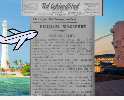 Rencana Penerbangan Belitung-Singapura Tahun 1938