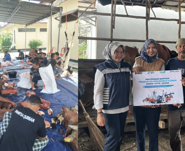 Penyaluran Hewan Kurban Pelindo Regional 2 Tanjungpandan ke Enam Titik di Belitung