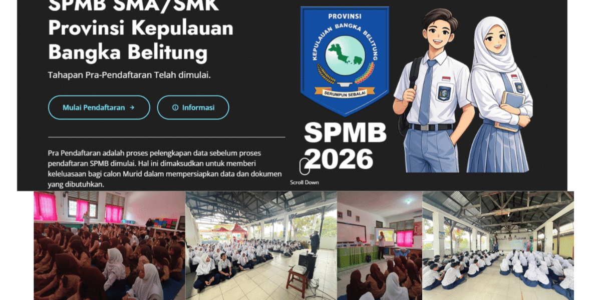 Sosialisasi SPMB SMA Negeri 2 Tanjungpandan 2026 ke SMP di Belitung