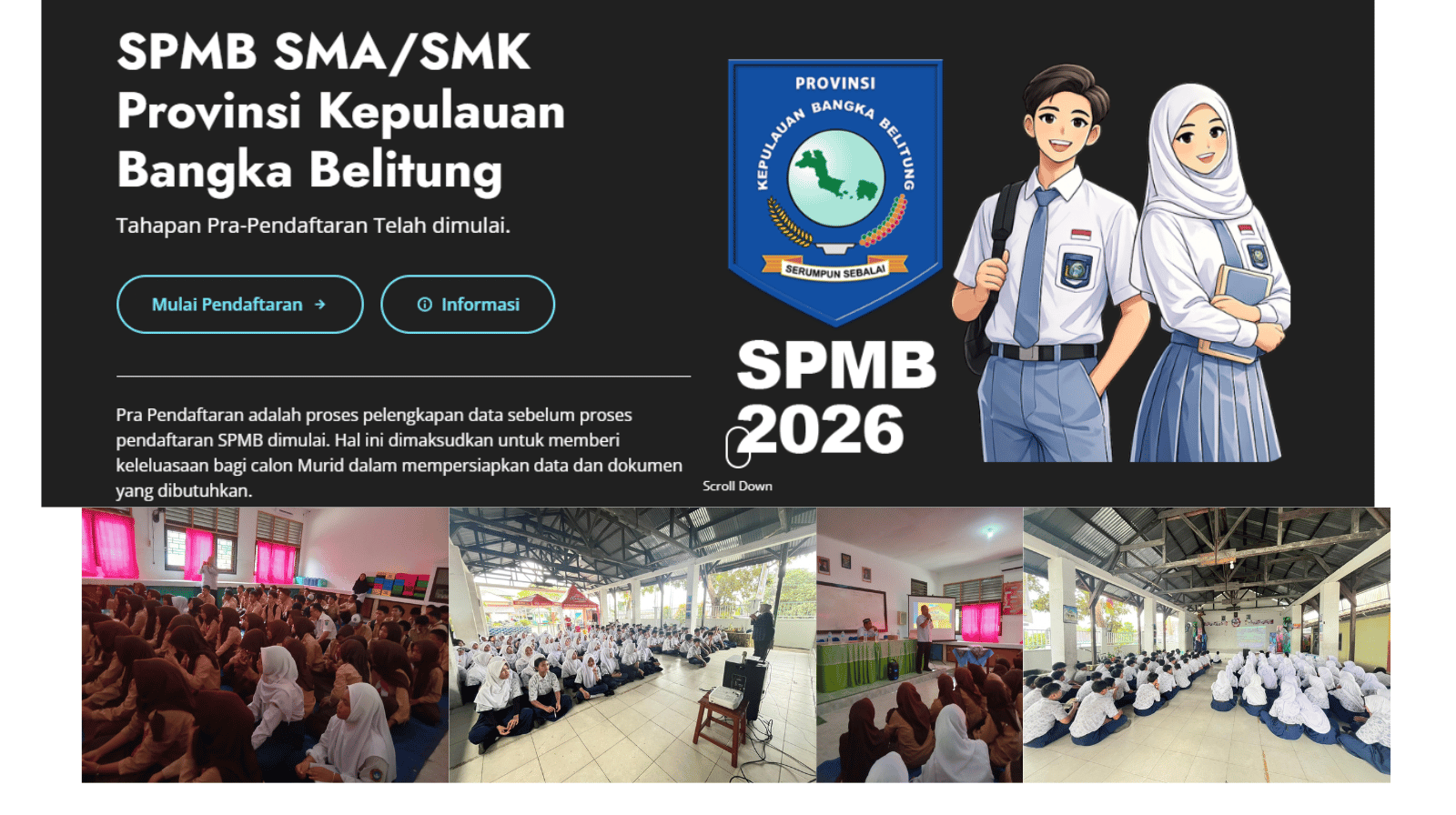 Sosialisasi SPMB SMA Negeri 2 Tanjungpandan 2026 ke SMP di Belitung