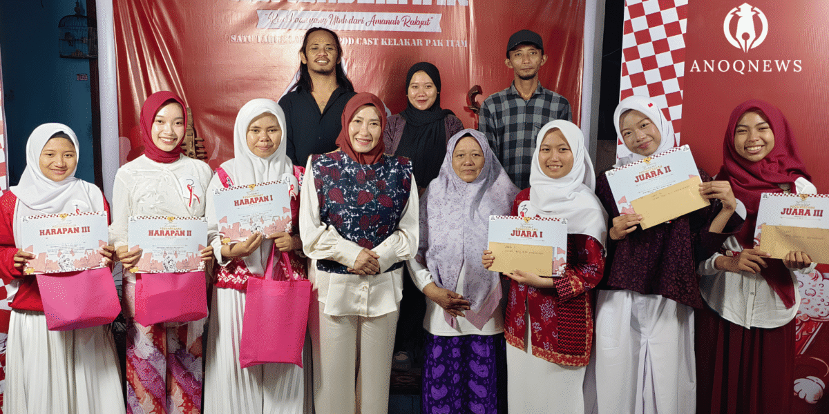 Juara Lomba Baca Puisi Kedai Pak Itam, Bunda Literasi Belitung Beri Pesan Haru