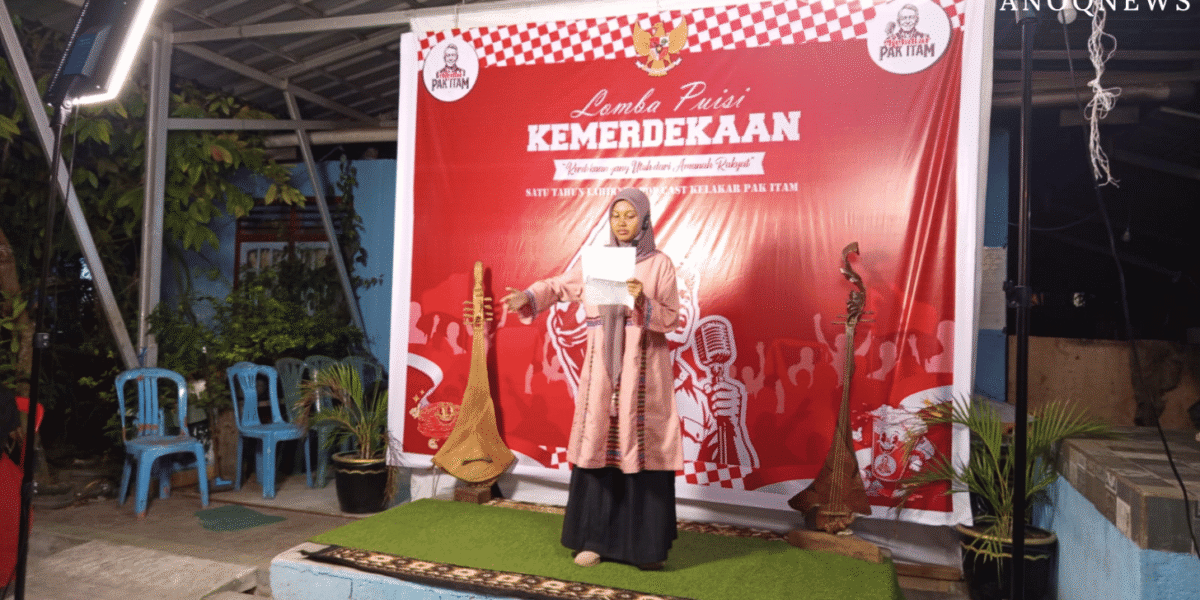 Lomba Baca Puisi Kemerdekaan Kelakar Pak Itam Digelar, Pelajar Belitung Tunjukkan Kecintaan pada Sastra