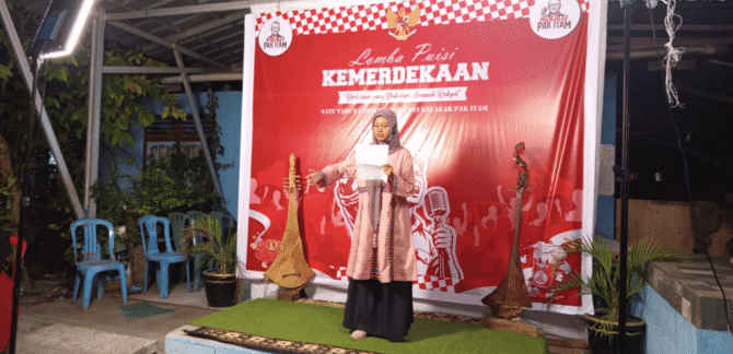 Lomba Baca Puisi Kemerdekaan Kelakar Pak Itam Digelar, Pelajar Belitung Tunjukkan Kecintaan pada Sastra