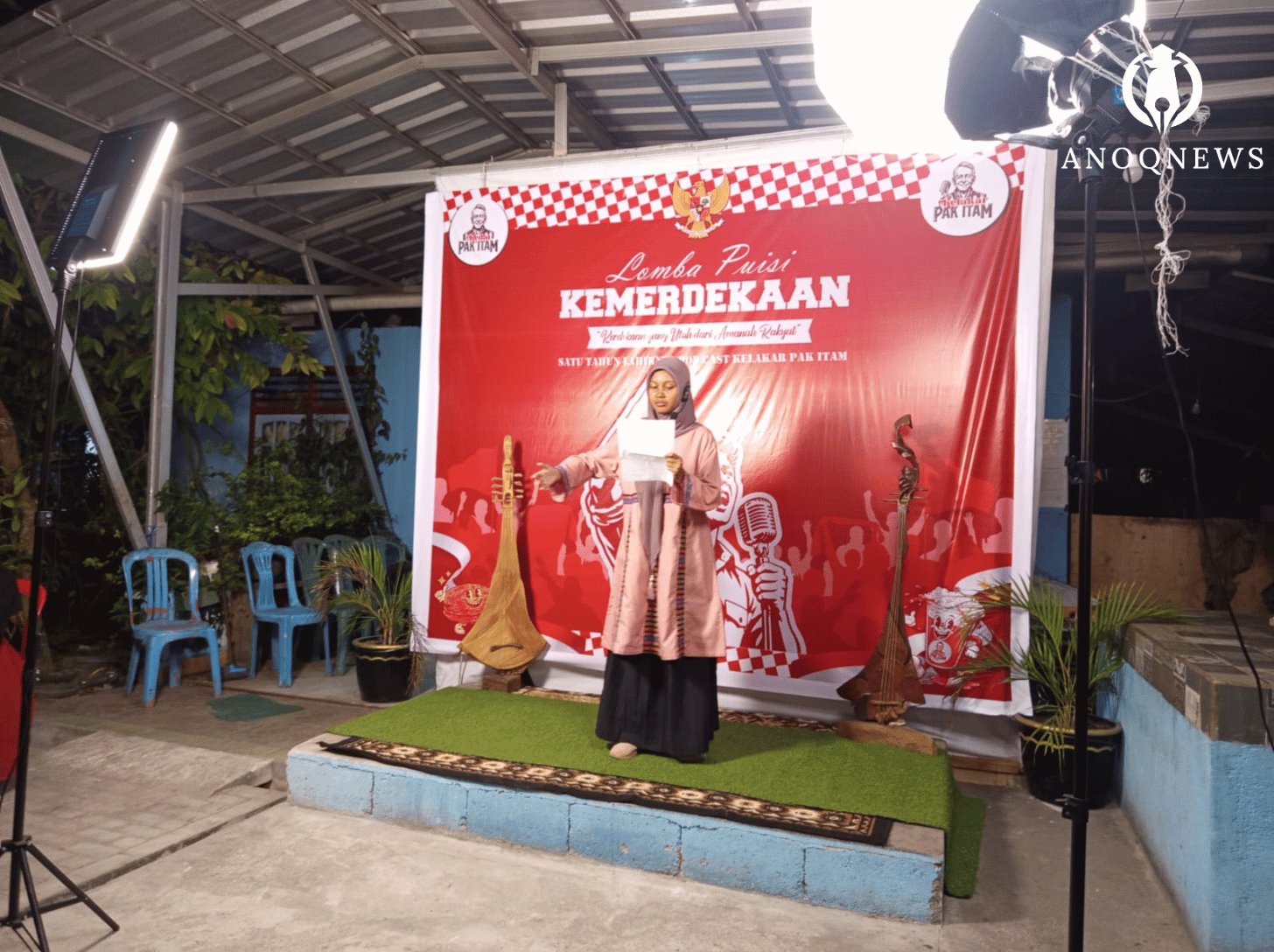 Lomba Baca Puisi Kemerdekaan “Kelakar Pak Itam” Digelar, Pelajar Belitung Tunjukkan Kecintaan pada Sastra